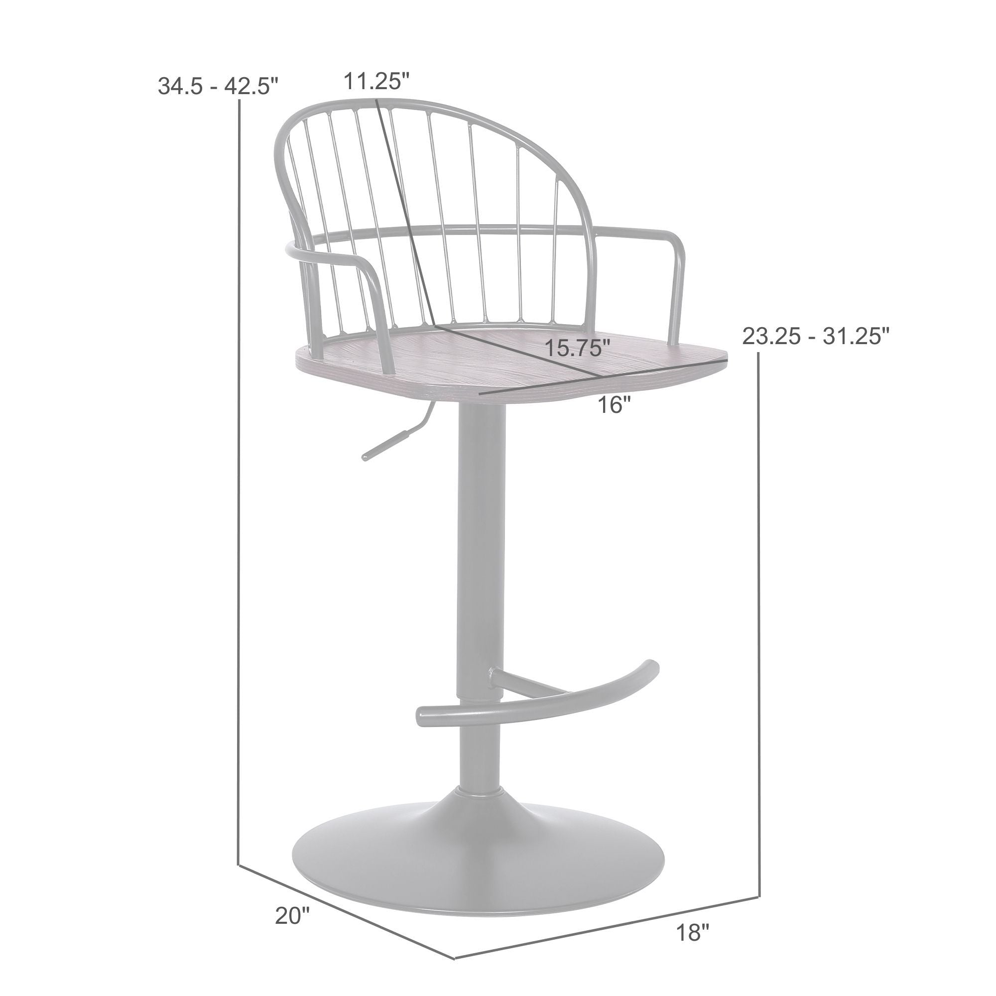 Edward - Adjustable Barstool
