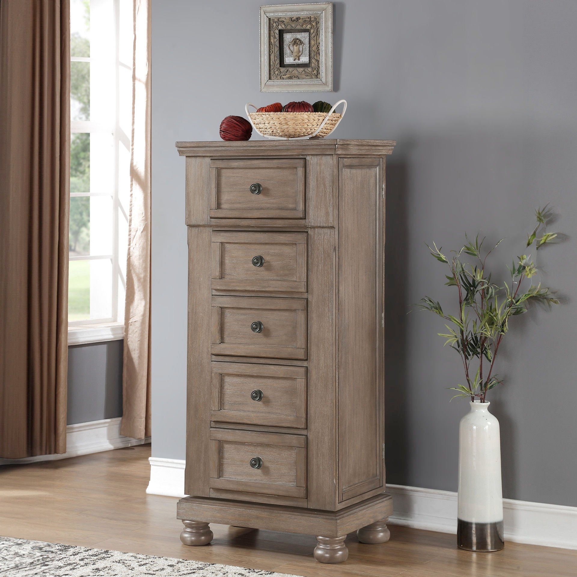 Allegra - Swivel Chest - Pewter