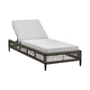 Alegria - Outdoor Patio Adjustable Chaise Lounge Chair In Aluminum With Gray Rope And Cushions