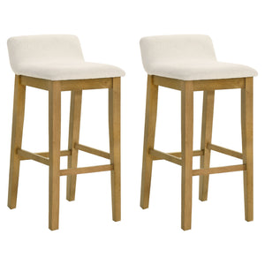 Annikah - Modern Transitional Wood Bar Height Kitchen Bar Stool