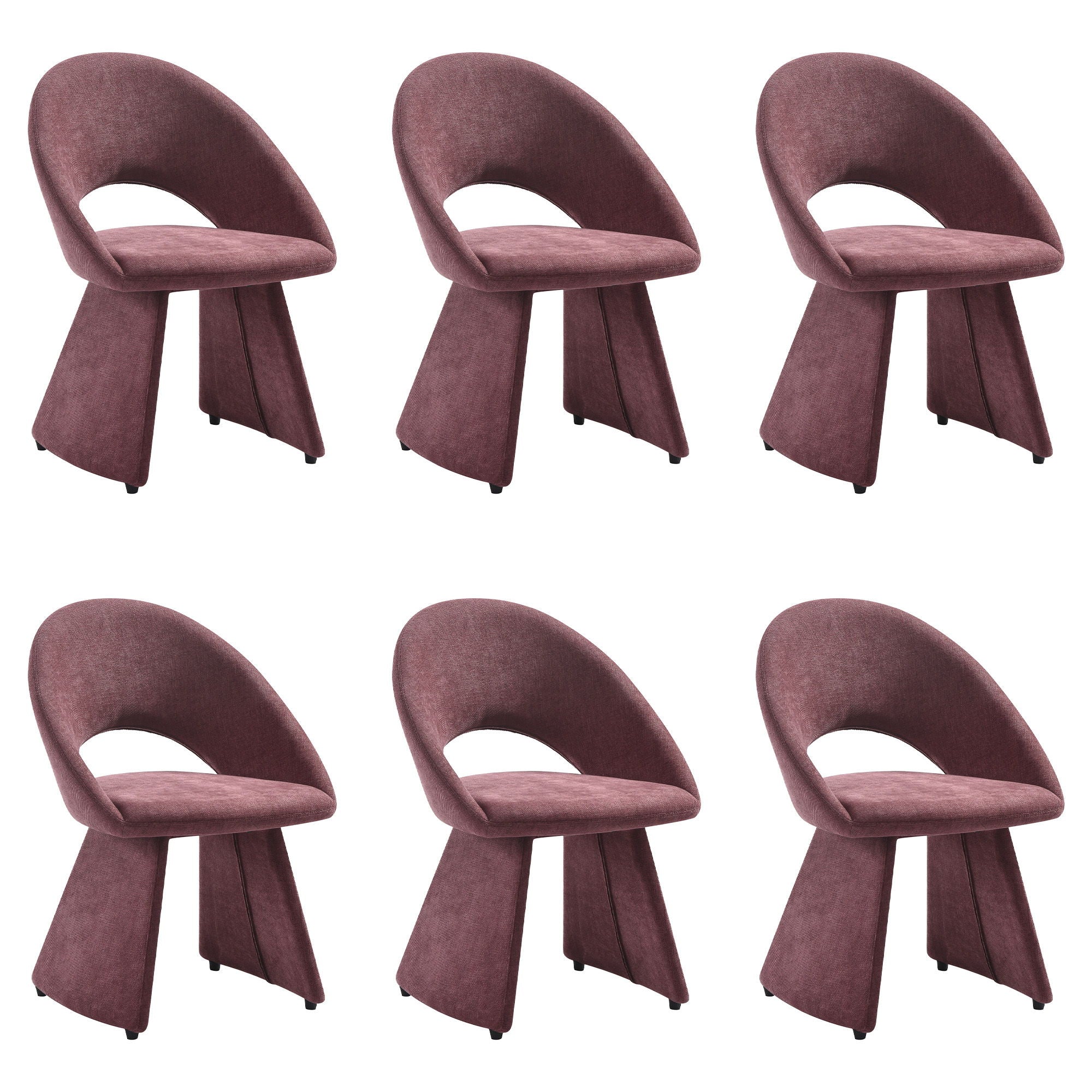 Angelina - Modern Curved Back Upholstered Dining Chair