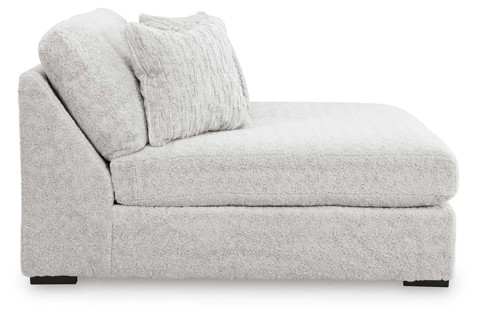 Cuddle Plush - Oversized Armless Chaise - Arctic