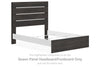 Hollivern - Queen Panel Headboard/Footboard - Dark Gray