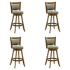 Aiden - Modern Farmhouse Swivel Wood Bar Height Kitchen Bar Stool