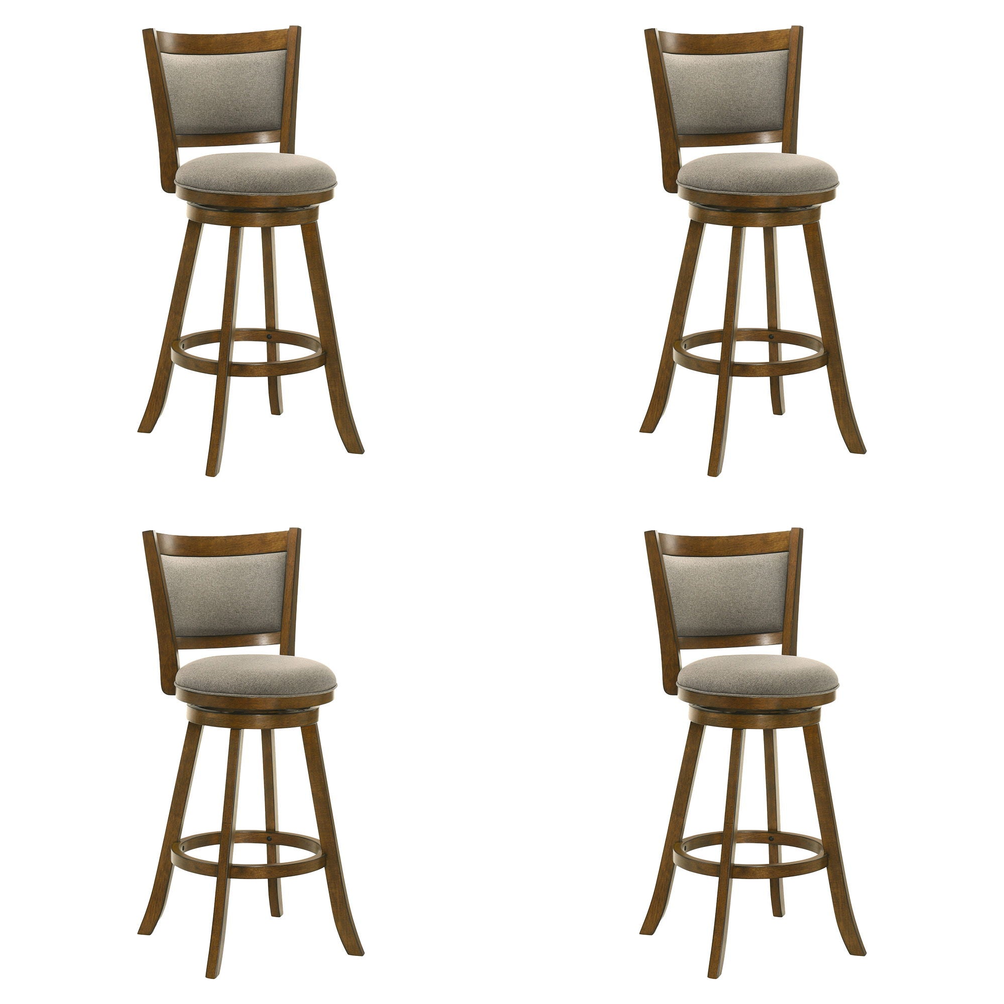Aiden - Modern Farmhouse Swivel Wood Bar Height Kitchen Bar Stool