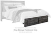 Baystorm - King Storage Footboard - Gray