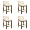Yaneli - Contemporary Natural Wood Counter Height Kitchen Bar Stool