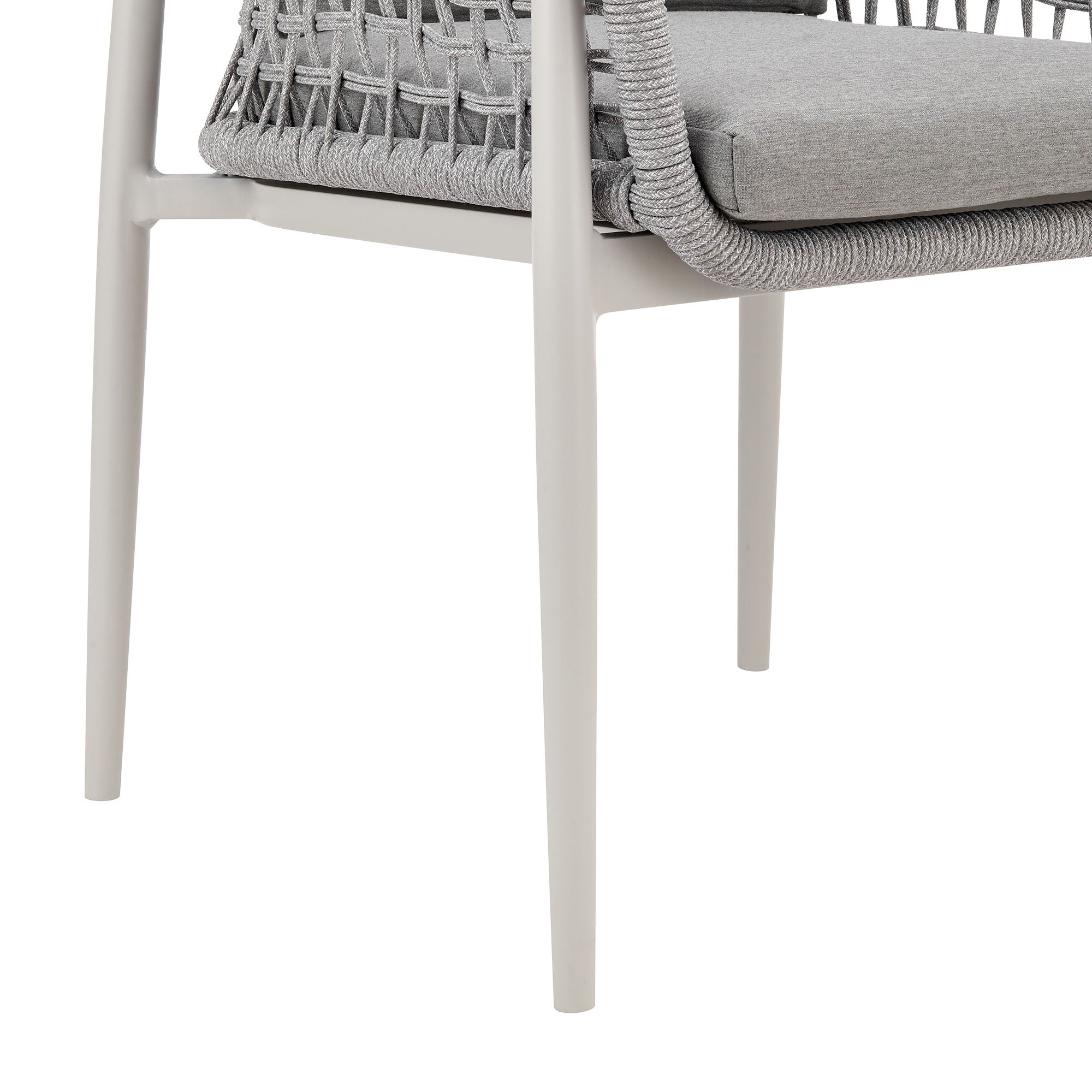 Rhodes - Outdoor Patio Dining Chair (Set of 2) - Light Gray