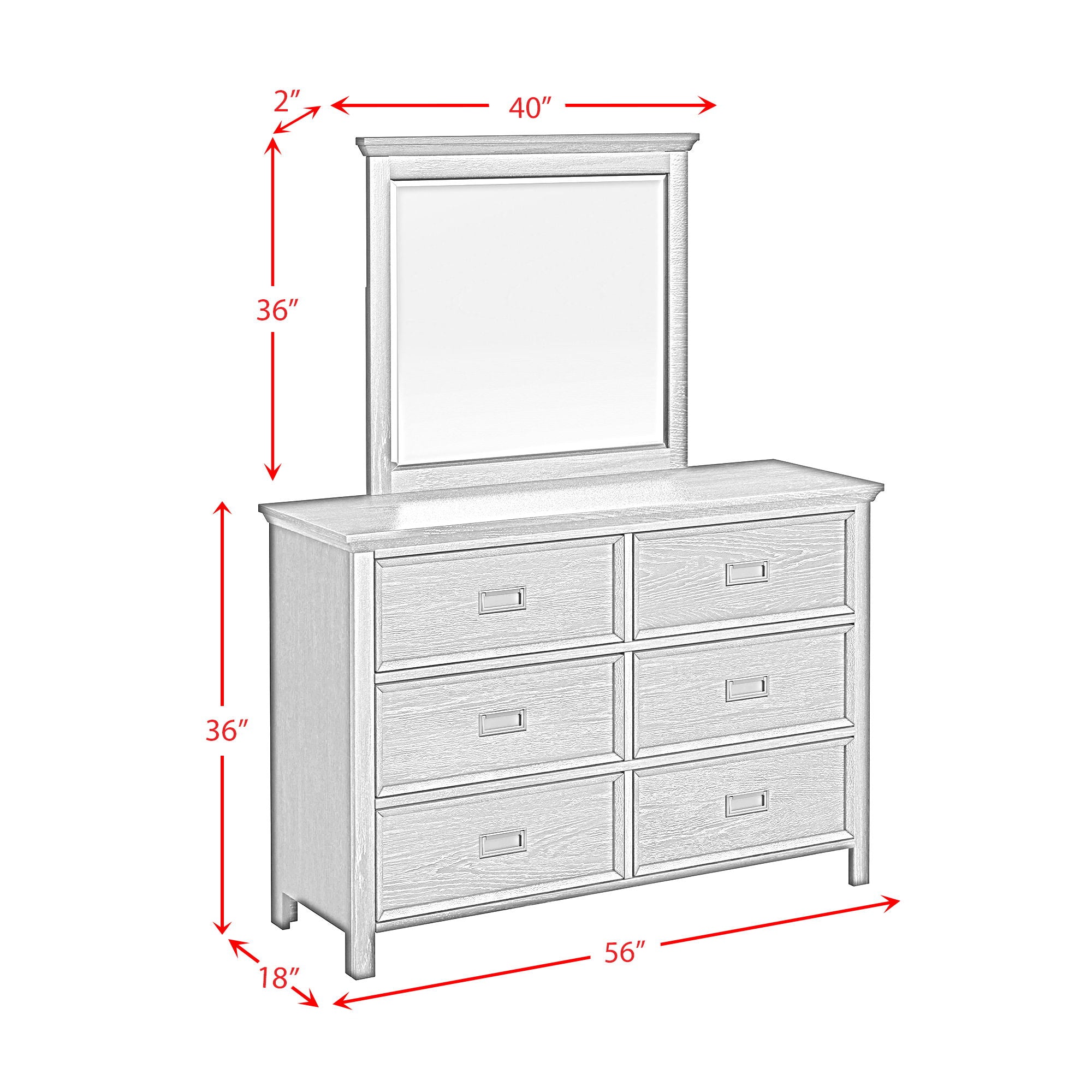 Hampton Kids - Bookcase Bedroom Set