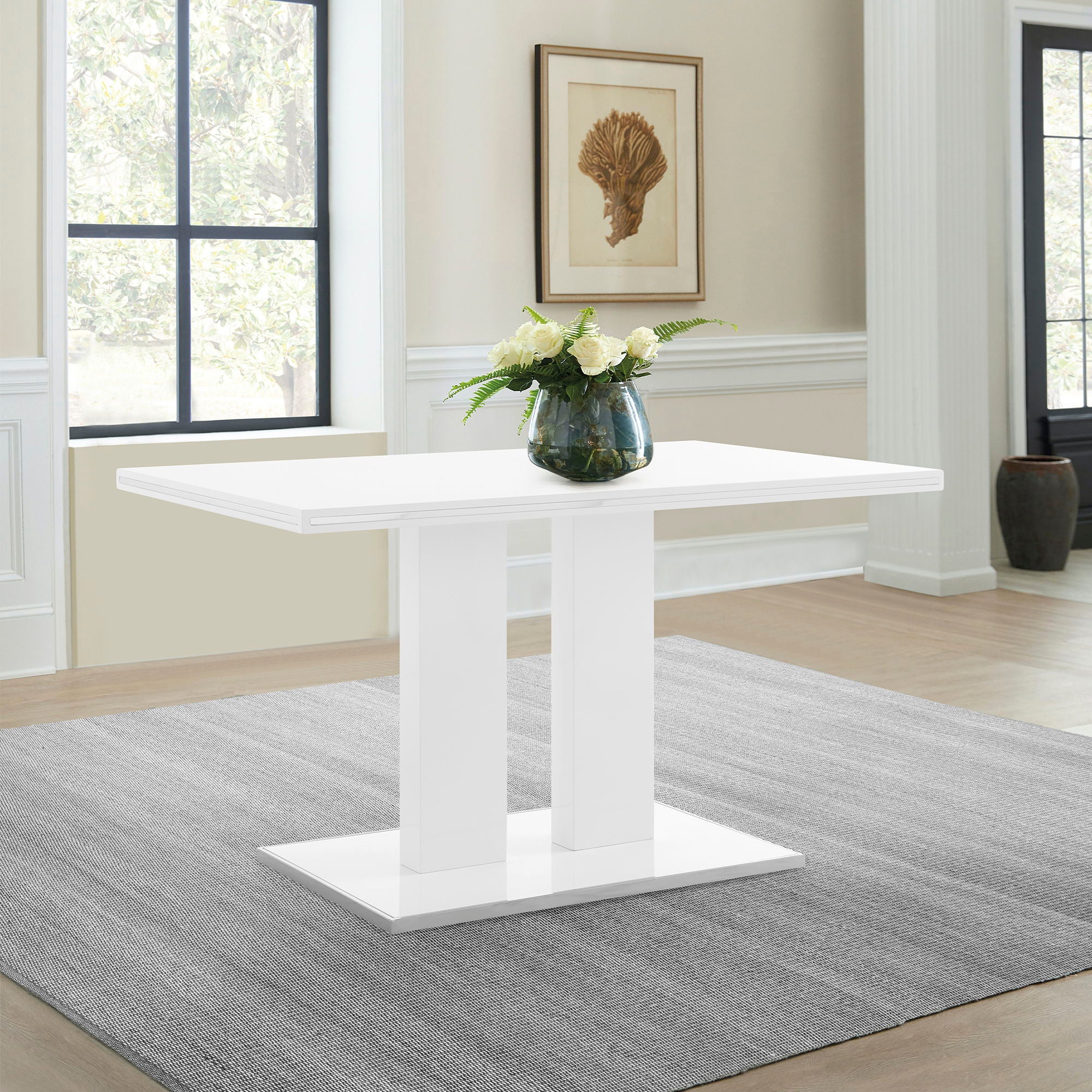Amanda - Dining Table - White