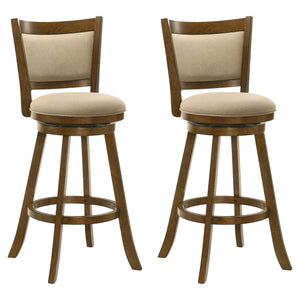 Aiden - Modern Farmhouse Swivel Wood Bar Height Kitchen Bar Stool