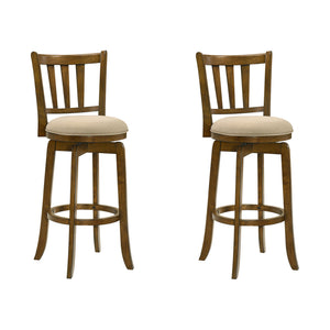 Wren - Modern Farmhouse Swivel Wood Bar Height Kitchen Bar Stool
