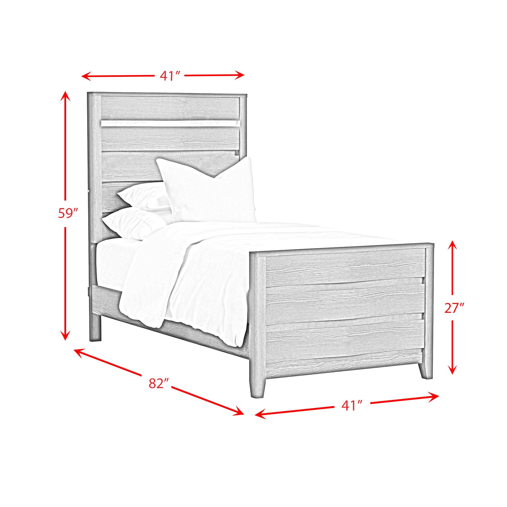 Tobias - Bed With LED