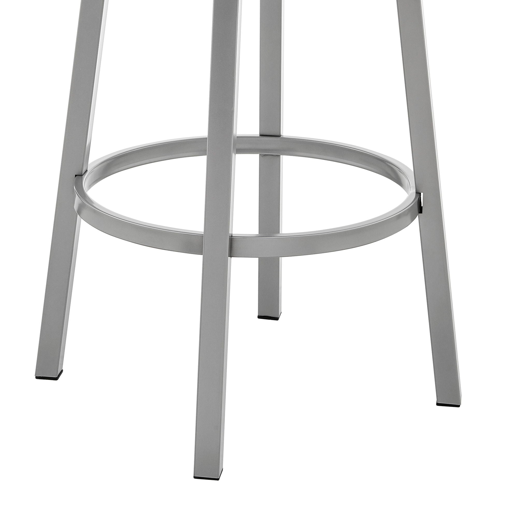 Cohen - Swivel Bar Stool - Silver Finish