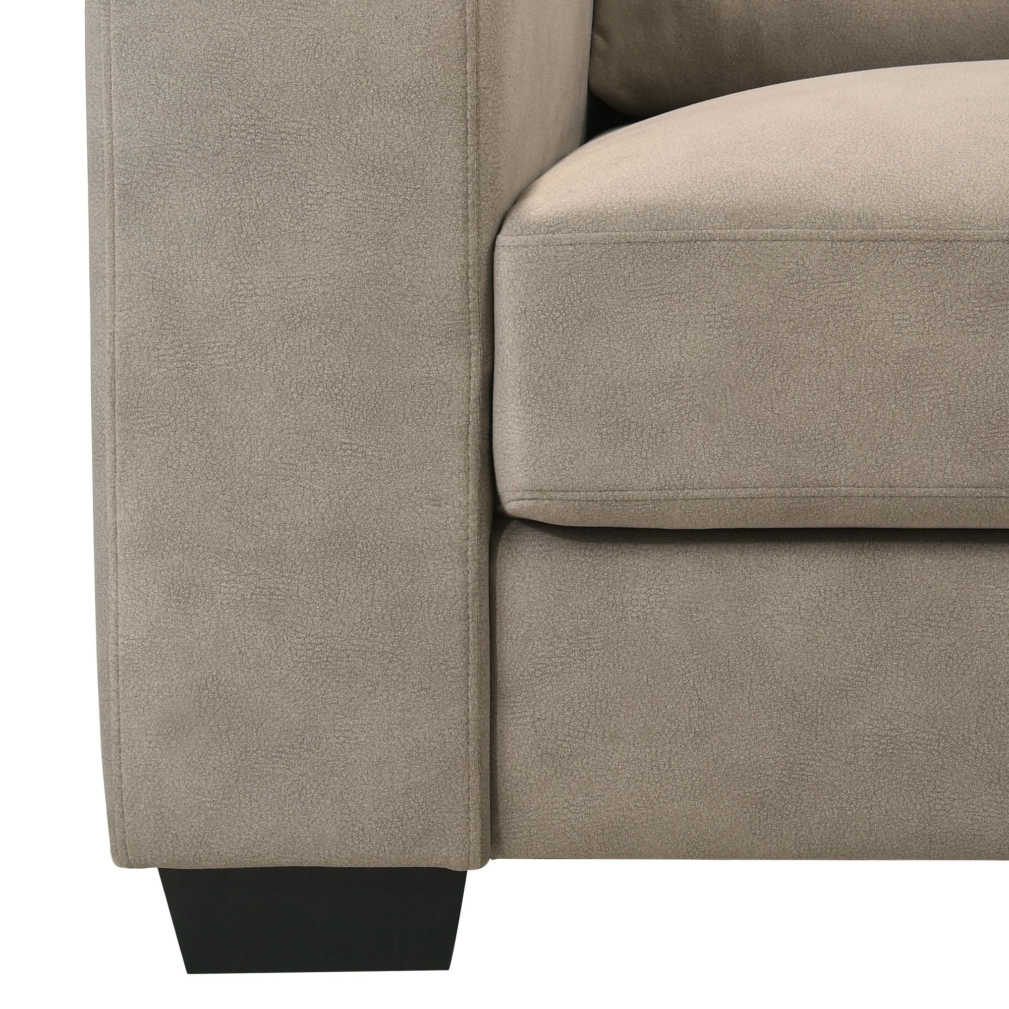 Yvonne - Fabric Sofa With Track Arms
