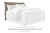 Lettner - King/Cal King Sleigh Headboard - Light Gray