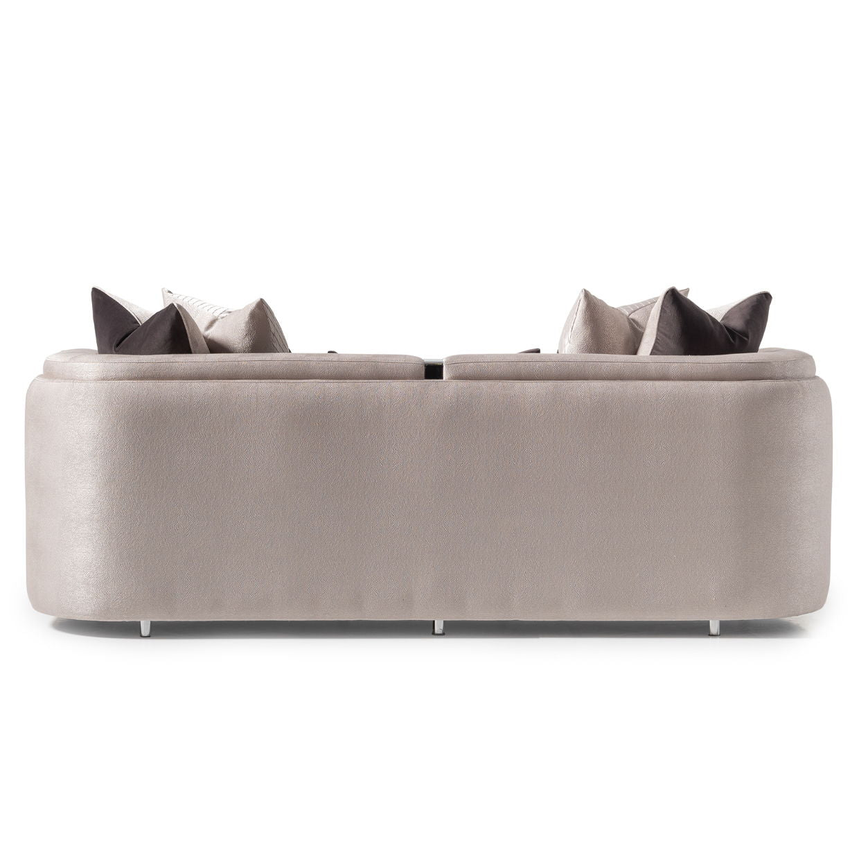 Carmela - Sofa - Zinc / Chrome