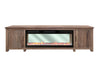 Natural Parota - Electric Fireplace - Brown Cappuccino