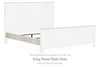 Willowton - King Panel Rails - Whitewash