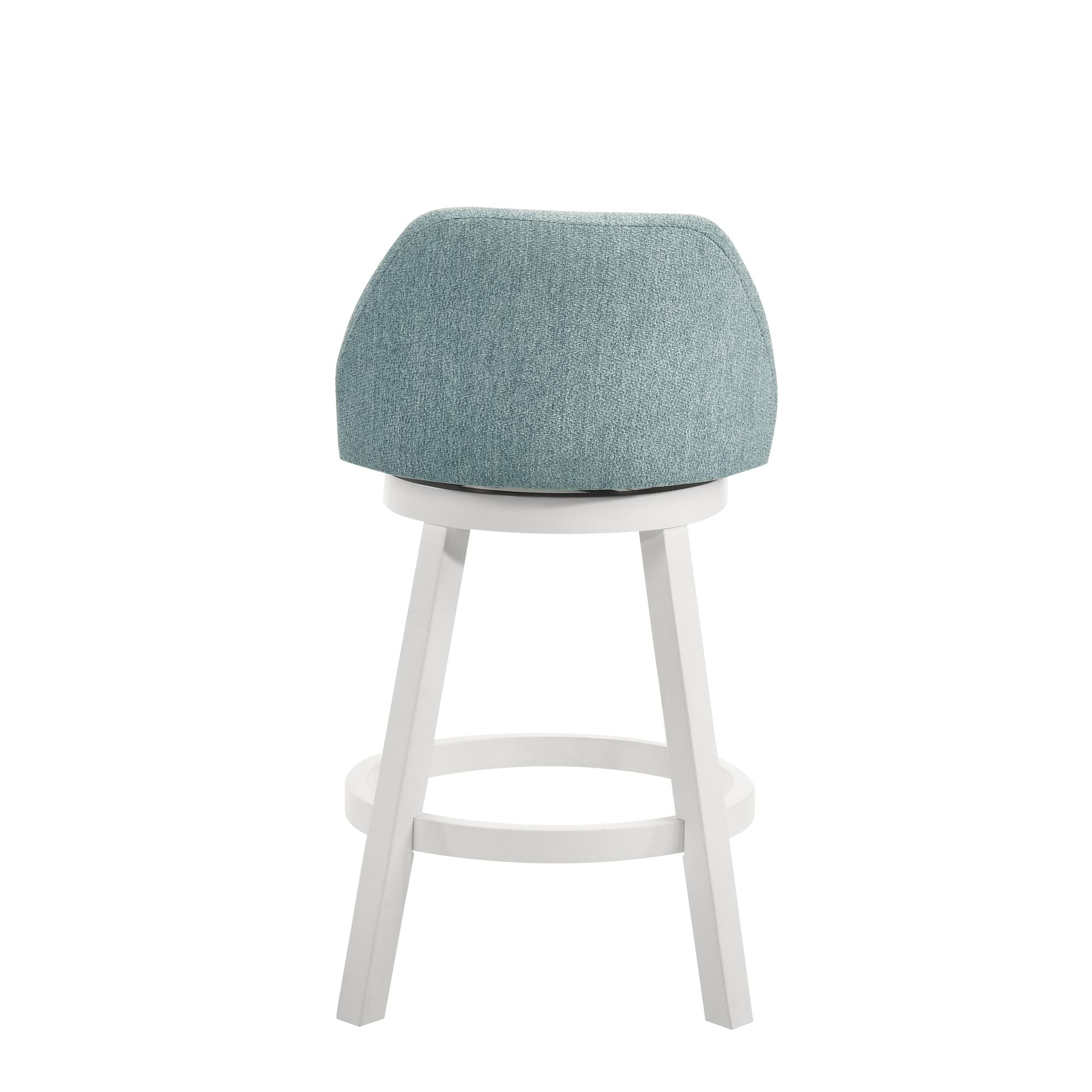 Erika - Modern Transitional Swivel Wood Counter Height Kitchen Bar Stool