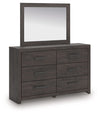Prendonea - Dresser and Mirror - Charcoal