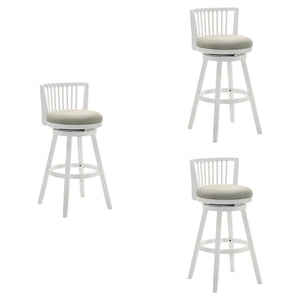Harper - 26" Amber Glow Counter Height Rubberwood Swivel Barstool