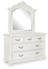 Montelaine - Dresser And Mirror - Antique White