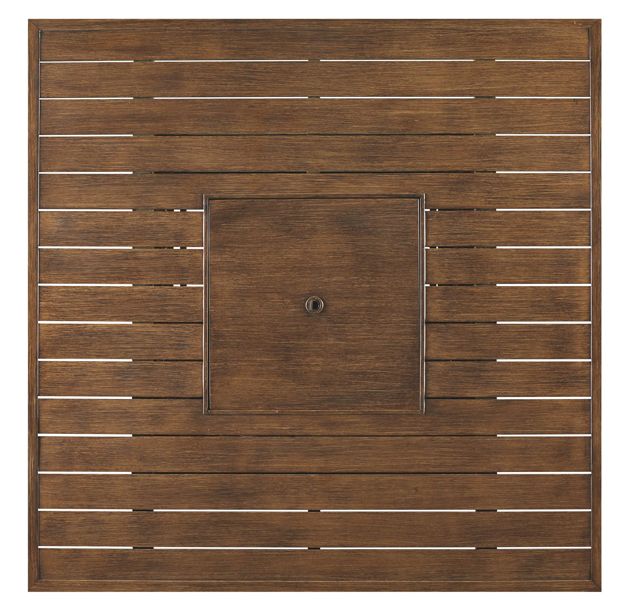 Paradise Trail - Square Bar Table w/Fire Pit - Medium Brown