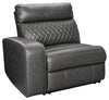 Samperstone - LAF Zero Wall Power Recliner - Gray