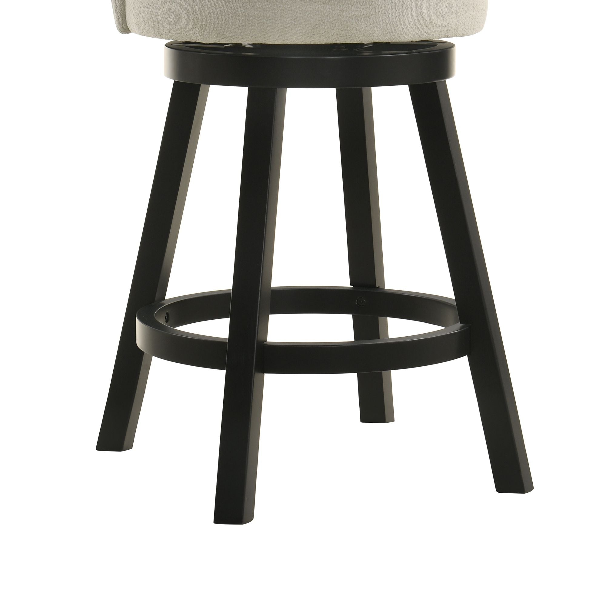 Erika - Modern Transitional Swivel Wood Counter Height Kitchen Bar Stool
