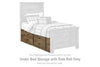 Trinell - Under Bed Storage w/Side Rail - Brown