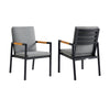 Royal - Aluminum And Teak Outdoor Dining Chair (Set of 2)