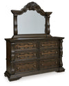 Maylee - Dresser And Mirror - Dark Brown