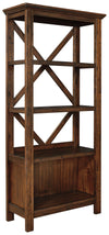 Baldridge - Large Bookcase - Rustic Brown