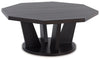 Chasinfield - Octagon Coffee Table - Dark Brown