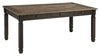 Tyler Creek - Rectangular Dining Room Table - Black / Gray