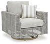 Seton Creek - Swivel Lounge With Cushion - Gray