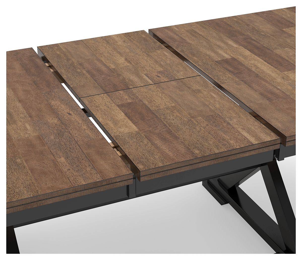Wildenauer - Rectangular Dining Extension Table - Brown / Black