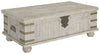 Carynhurst - Lift Top Cocktail Table - White Wash Gray