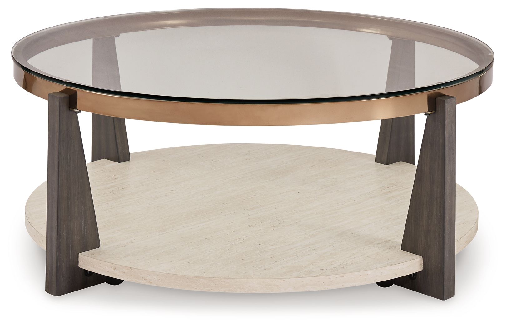 Frazwa - Round Cocktail Table - Multi