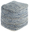 Chevron - Pouf - Blue