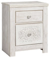 Paxberry - Two Drawer Night Stand - Whitewash