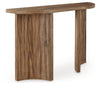 Austanny - Sofa Table - Warm Brown