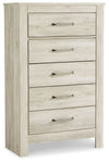Bellaby - Five Drawer Chest - Whitewash
