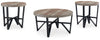 Deanlee - Occasional Table Set (Set of 3) - Grayish Brown / Black