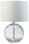 Samder - Glass Table Lamp  - White