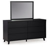 Danziar - Dresser And Mirror - Black
