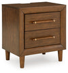 Lyncott - Two Drawer Night Stand - Brown