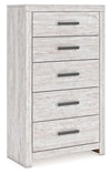 Cayboni - Five Drawer Chest - Whitewash