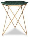 Engelton - Accent Table - Green / Gold